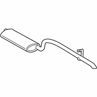 Jeep Muffler - 52080335AB Muffler & Pipe