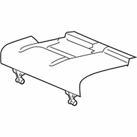 Chrysler PT Cruiser Seat Cover - 1GC941D5AA Cushion Cover, Gray, Rear Passenger Side