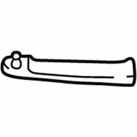 Dodge Ram 2500 Van Door Handle - 55359038AA Handle, Outside, Front Outer Passenger Side