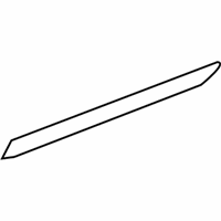 Jeep Liberty Door Moldings - 5KG84RXFAA Side Molding, Black, Rear Passenger Side