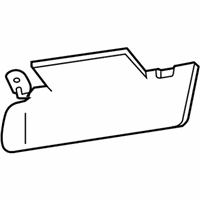 Jeep Sun Visor - 1AK80BD1AA Sunvisor, Passenger Side
