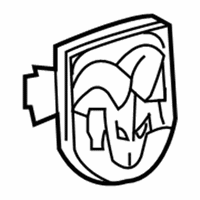 Dodge Nitro Emblem - 4805899AD Medallion, Rear