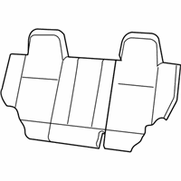 Jeep Patriot Seat Cover - 1LH401KAAA Seat Back Cover, Beige, Rear Passenger Side