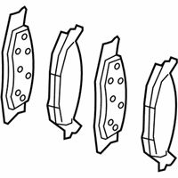 Dodge Caliber Brake Pad - 68574695AA Brake Pads, Front