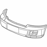 Dodge Dakota Bumper Cover - 1EN66CD7AF Bumper Cover, Gray, Front