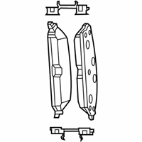 Dodge Charger Brake Pad - 5142558AD Front Disc Brake Pad Kit