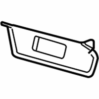 Dodge Sun Visor - 5JT92BD1AA Sunvisor, Passenger Side