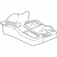 Dodge Ram 2500 Center Console Base - 5GT26XDVAC Console, Taupe, Front Center