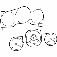 Dodge Caliber Instrument Cluster - 5172997AC Instrument Cluster