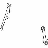 Chrysler PT Cruiser Seat Belt - ZF33DK5AF Lap & Shoulder Belt, Beige, Rear Outer Driver Side