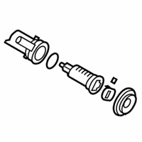 Dodge Trunk Lock Cylinder - 5139098AA Lock Cylinder, Rear