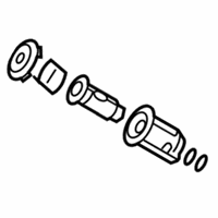 Dodge Dakota Door Lock Cylinder - 5137646AA Lock Cylinder, Rear