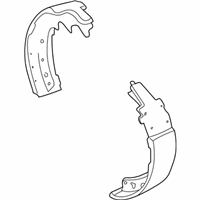 Dodge Ram 1500 Van Brake Shoe Set - 5014126AA Brake Shoes, Rear
