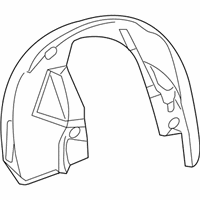 Dodge Charger Wheelhouse - 5065503AD Fender Liner, Front Driver Side