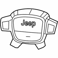 Jeep Commander Air Bag - 1EB40XDVAE Driver Air Bag, Dark Gray, Driver Side