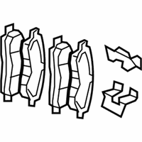 Jeep Patriot Brake Pad - 68035576AA Brake Pads, Front