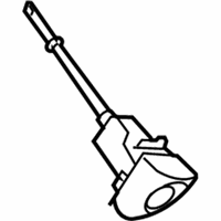 Chrysler Door Lock Cylinder - 5101004AA Lock Cylinder, Black/Silver, Front Outer