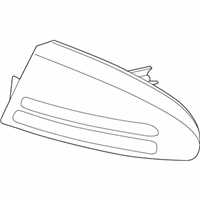 Chrysler Back Up Light - 4780062AG Tail Lamp Assembly, Rear Passenger Side