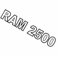 Dodge Emblem - 55372616AC Nameplate, Front