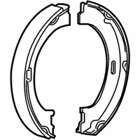 Jeep Wrangler Parking Brake Shoe - 5093390AC Parking Brake Shoes, Rear