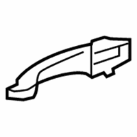 Chrysler Sebring Exterior Door Handle - 1KR96GBSAD Handle, Outside, Deepwater Blue, Rear Outer Passenger Side