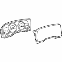 Jeep Compass Instrument Cluster - 5107023AF Instrument Cluster, Silver