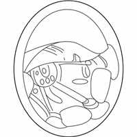 Dodge Stratus Steering Wheel - RB30YBPAA Steering Wheel, Blue