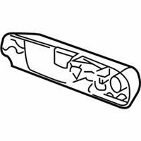 Jeep Grand Cherokee Door Handle - 55394241AI Handle, Outside, Black, Rear Outer Driver Side