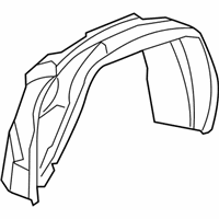 Jeep Compass Wheelhouse - 5303871AG Fender Liner, Front Driver Side