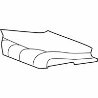 Chrysler Town & Country Seat Cover - 1HV171D5AA Cushion Cover, Rear Center