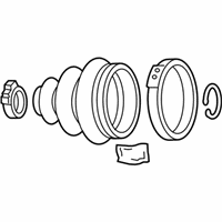 Dodge Magnum CV Boot - 5142216AA Inner Boot, Front Driver Side