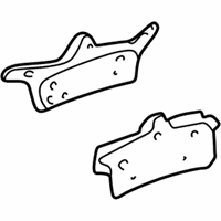 Chrysler LHS Brake Pad - 5080896AB Brake Pads, Rear