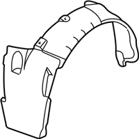 Dodge Neon Wheelhouse - 5008070AC Wheelhouse Liner, Rear Passenger Side