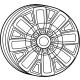 Mopar 68640975AA Wheel - Aluminum