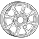 Mopar 68603011AA WHEEL-ALUMINUM Mopar 68603011AA WHEEL-ALUMINUM
