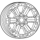 Mopar 68563992AA Wheel - Aluminum