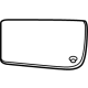 Mopar 68666820AA Glass - Spotter Mirror Replacement