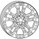 Mopar 4755435AA Wheel, Alloy Mopar 4755435AA Wheel, Alloy