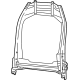 Mopar 68610831AA Seat Back Frame, Front