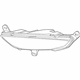 Mopar 68294360AA Fog Lamp, Black, Front Mopar 68294360AA Fog Lamp, Black, Front