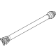 Mopar 68259561AA Drive Shaft, Front