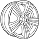 Mopar 1LT46CDMAC Wheel, Alloy Mopar 1LT46CDMAC Wheel, Alloy