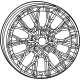 Mopar 68550990AA Wheel, Alloy