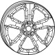 Mopar 4755427AB Wheel, Alloy Mopar 4755427AB Wheel, Alloy