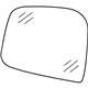 Mopar 68082632AB Mirror Glass, Front Passenger Side