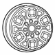 Mopar 6MS031UWAA Wheel, Alloy Mopar 6MS031UWAA Wheel, Alloy