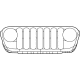 Mopar 68316767AC Grille, Front
