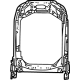 Mopar 68376555AB Frame - Front Seat Back