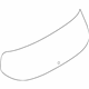 Mopar 68437046AA Lift Gate Glass, Rear
