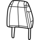 Mopar 6CN032X9AB Headrest - Second Row Mopar 6CN032X9AB Headrest - Second Row
